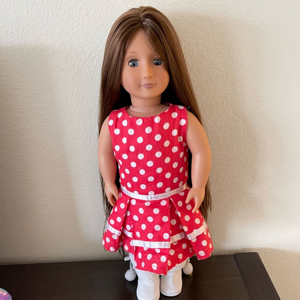 18” doll with long hair